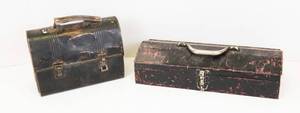 lot 61 image: Vintage Metal Lunch Box & Tool Box Set
