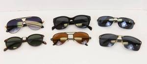 lot 63 image: Lot of 6 Pairs of Sunglasses  Mixed Brands