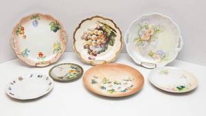 lot 106 image: Variety of Floral Plates