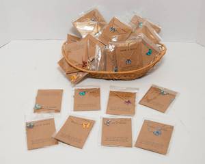 lot 125 image: Brand New Make a Wish Butterfly Necklaces  Assorted Colors