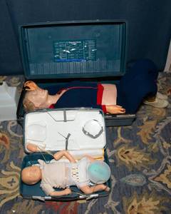 lot 128 image: Vintage Resusci Anne & Resusci Baby CPR Training Dolls