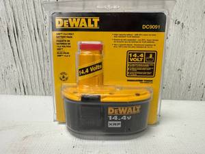 lot 9020 image: DeWalt DC9091 14.4V XRP Battery Pack, Brand New in Package