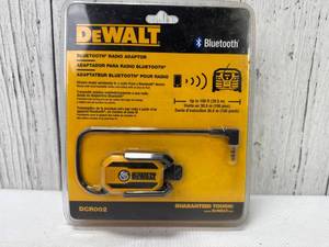lot 9022 image: DeWalt DCR002 Bluetooth Radio Adapter, Brand New in Package