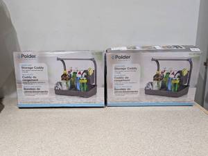 (2) POLDER UNDER SINK STORAGE CADDY