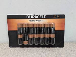 lot 18 image: DURACELL C14  BATTERIES- 14PK.