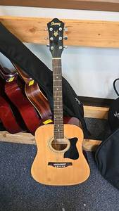 lot 9 image: Ibanez IJV50-NT 3U-01 Acoustic Guitar, Dreadnought, Serial SA100200671