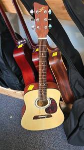 lot 11 image: First Act MG381 Acoustic Guitar, Dreadnought, 6 Strings, Includes Soft Case