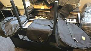 lot 44 image: (4) Harmony Gig Bag for Musical Instruments, Black, Zipper Closure, Carrying Straps