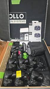 lot 100 image: (9) Sony DSC-H200 Digital Camera, 20.1MP, 26x Optical Zoom, 3.0 Display & Canon PowerShot S500 & Fujifilm FinePix A205 Digital Cameras