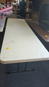 lot 127 image: Lifetime Folding Table, 72x30, White, 2000 lbs Capacity, Model 42901