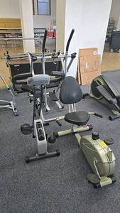lot 145 image: Stamina Recumbent Bike & Stepper, Adjustable Seat, Digital Display