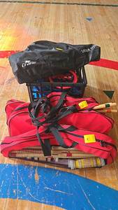 lot 166 image: Crane Outdoor Games Set - Ladder Toss & Croquet, Portable Bags