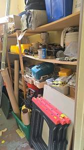 lot 176 image: Workshop and Construction Supplies with Tools and Safety Equipment. All contents in room.