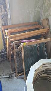 lot 177 image: (3) Floor Loom, Wood Material, 4 Shafts, 36 Weaving Width