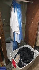 lot 182 image: Lab Coats and Assorted Clothing, Various Materials and Colors