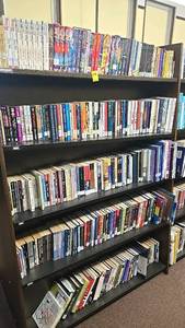 lot 218 image: Bookshelf with 150 Books, 5 Shelves, Mixed Genres
