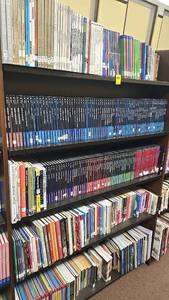 lot 220 image: Multi-Shelf Bookcase with 150-200 Books, Various Genres