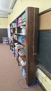 lot 249 image: Large Wooden Bookshelf, 5 Shelves, Brown. Books NOT included.