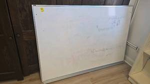 lot 270C image: Large 4x6 ft Whiteboard with Aluminum Frame, Magnetic Surface