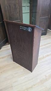 lot 287 image: Wooden Podium with Two Shelves.