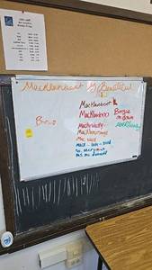 lot 289D image: Wall-mounted Whiteboard, 3x4 ft, Magnetic Dry Erase Surface, Silver Frame