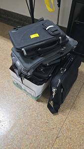 lot 353 image: Black and Grey Laptop Bags, Multiple Compartments, Fits 15-17 Inch Laptops