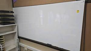 lot 548 image: Large Whiteboard, Wall-Mounted, Aluminum Frame