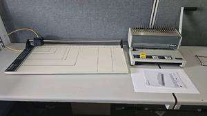 lot 564 image: Susis Rotary Cutter Model 197 & Ibico Ibimatic Comb Binding Machine