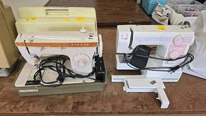 lot 597 image: Singer Fashion Mate 247 & Janome Limited Edition Sewing Machines