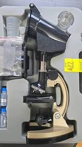 lot 637 image: Celestron CM1000C Microscope Kit, 40x-400x Magnification, LED Lighting