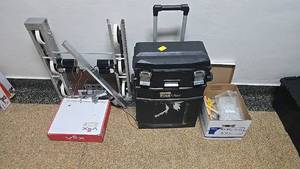 lot 648 image: VEX Robotics Kit, Stanley FatMax Toolbox, Metal Frame, Wheels, Motors
