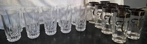lot 107 image: 2 Sets of glasses (cups)