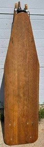 lot 120 image: VintageMCM RID-JID wooden ironing board