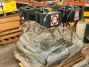 lot 111 image: Lot of (4) RTI Technologies Power Steering Exchangers (For Parts, Not Operational)