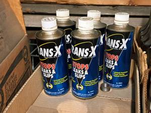 lot 124 image: Lot of (5 Cans) Trans-X Automatic Transmission Leak Stop