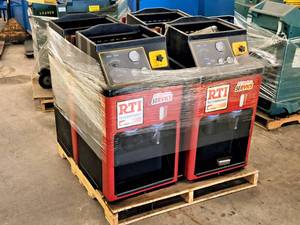 lot 117 image: Lot of (4) RTI Technologies Oil System Service (For Parts, Not Operational)