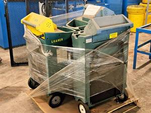 lot 118 image: Lot of (3) EBS Brake Flush Machines (For Parts, Not Operational)