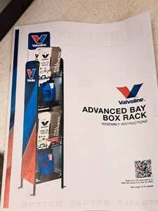 lot 136 image: Valvoline Advanced Bay Box Rack
