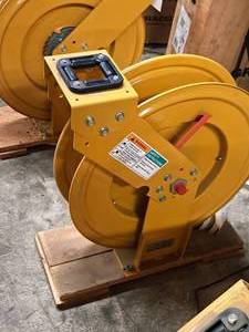 lot 201 image: Graco 1800 PSI Hose Reel (no hose) #224050 (in original packaging)