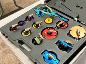 lot 214 image: Brake Bleeder Adapter Kit with Case