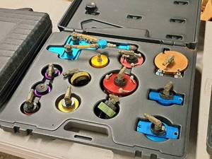 lot 216 image: Brake Bleeder Adapter Kit with Case