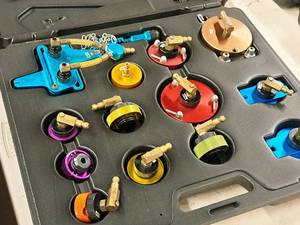 lot 217 image: Brake Bleeder Adapter Kit with Case