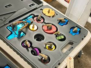 lot 219 image: Brake Bleeder Adapter Kit with Case