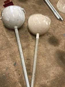 lot 225 image: Lot of (2) Pedestal Drain Pan (no base)