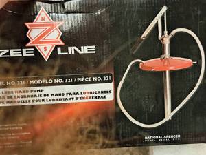 lot 241 image: Zee Line Gear Lube Hand Pump 321 (in original packaging)