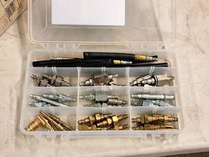 lot 380 image: Parts Organizer with Various Adapters