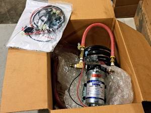 lot 394 image: SHURflo Diaphragm Pump #8000-647-260 (in original packaging) with RTI Pump Upgrade Kit #300 80085 00