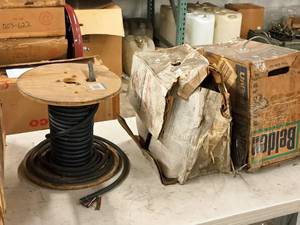 lot 397 image: Lot of (3 Partial Spools) Assorted Electrical Wire