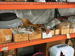 lot 407 image: Lot of (Shelf Contents) Assorted Replacement Parts, Assorted Copper Tube,  (in original packaging)