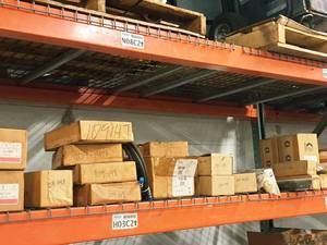lot 409 image: Lot of (Shelf Contents) Assorted Replacement Parts - Graco Filters 12, 38, Cylinder Motor Air FB (in original packaging)